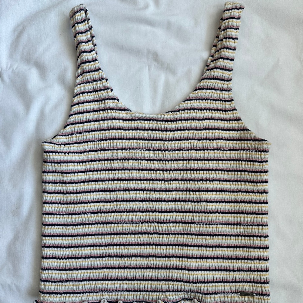 Hollister Multicolor Stretch Cropped Tank SZ Medium - Picture 4 of 10